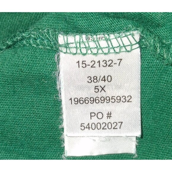 Dreams & Co. Womens Green Christmas Tree Graphic 5X T-Shirt 100% Cotton - Picture 5 of 6